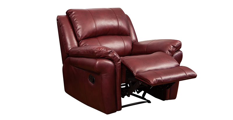 Modern American Style Furniture Rocker Functional Leather Recliner Sofa