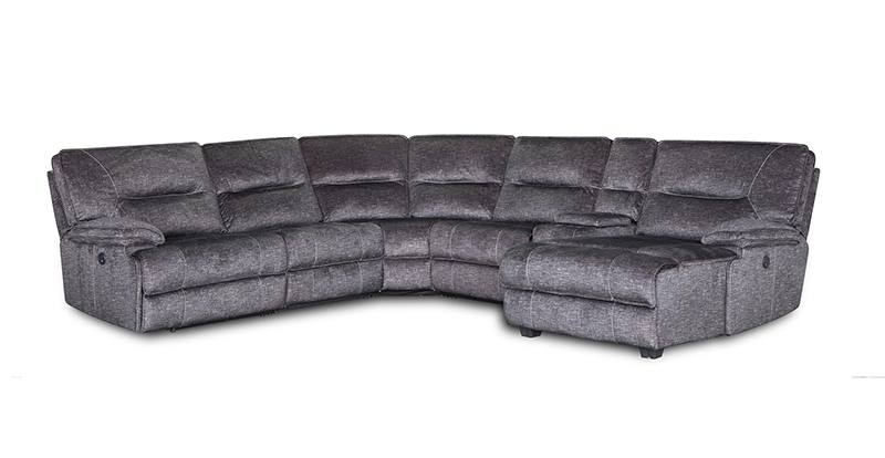 Modern Living Room Fabric Recliner Sectional Sofa With Chaise