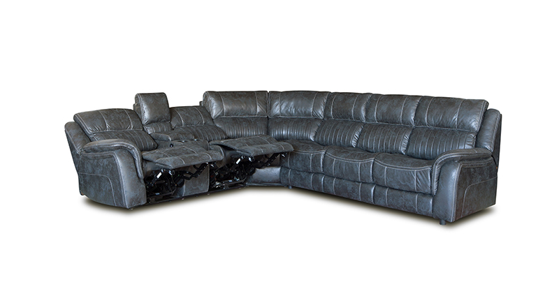 Living room sofa set recliner leather U shaped sectional sofa