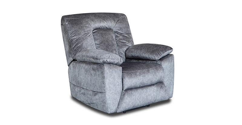 Nordic modern grey Commercial fabric recliner chair sofa