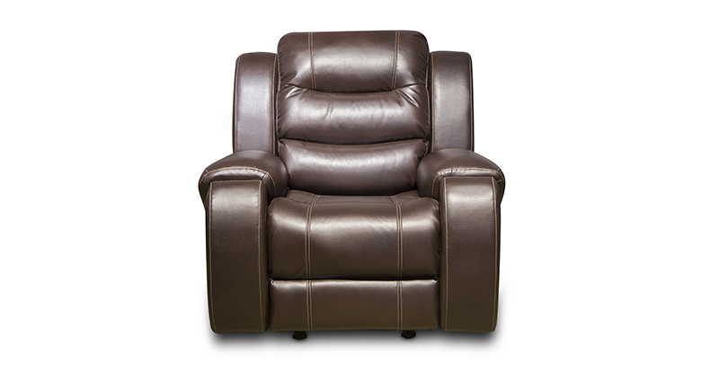 New Style Brown Living Room Leather 1+2+3 Seater Recliner Sofa