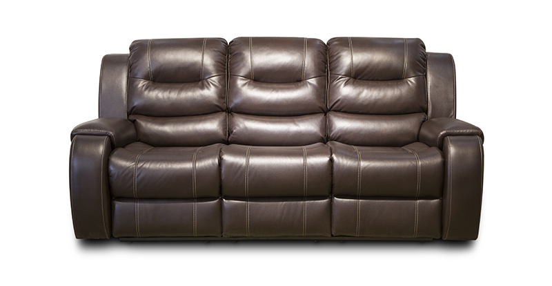 New Style Brown Living Room Leather 1+2+3 Seater Recliner Sofa