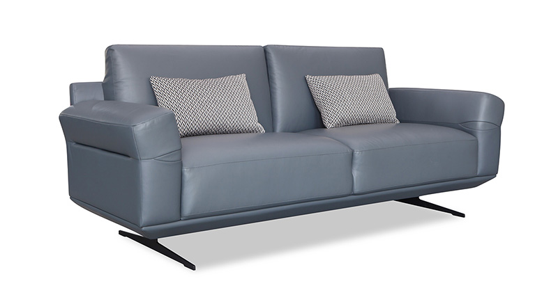 Modern Minimalist Living Room Leather High-Leg Sofa Combination 107950