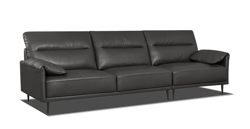 Italian Minimalist Living Room Leather Sofa Combination 620036B